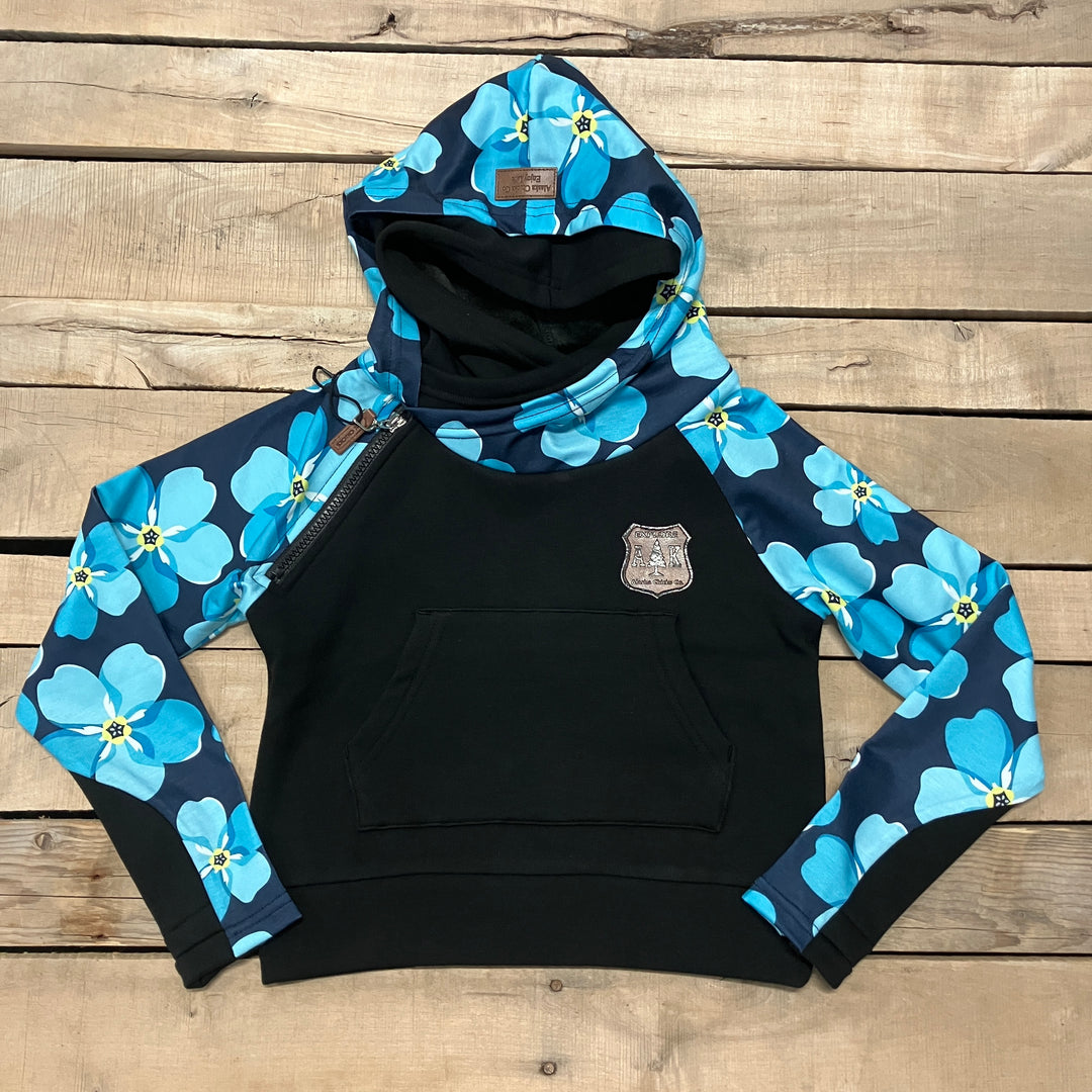 Girl's Forget-Me-Not Sleeve Hoodie