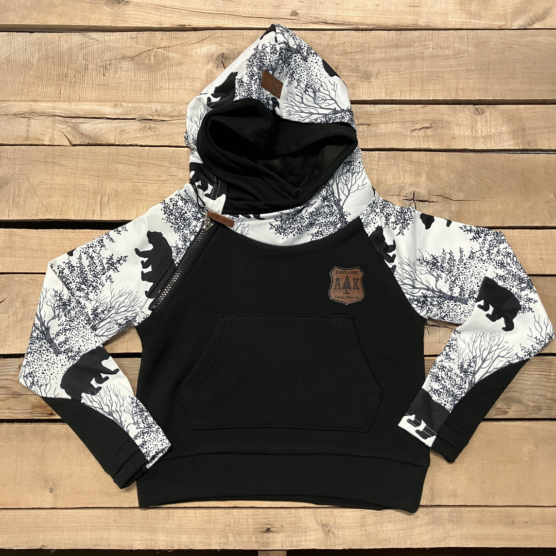 Girl's Winter Bear Sleeve Hoodie
