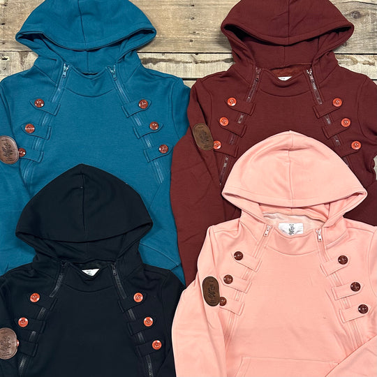 Willow Double Side Zip Care Hoodie
