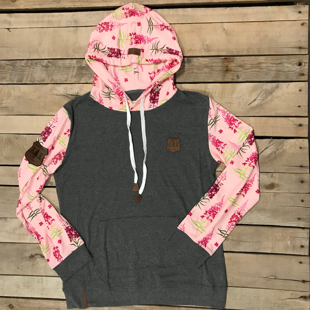 Lightweight Sleeve Print Hoodie