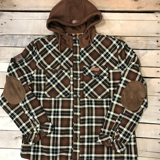 Expedition Trading Hooded Plaid Jacket