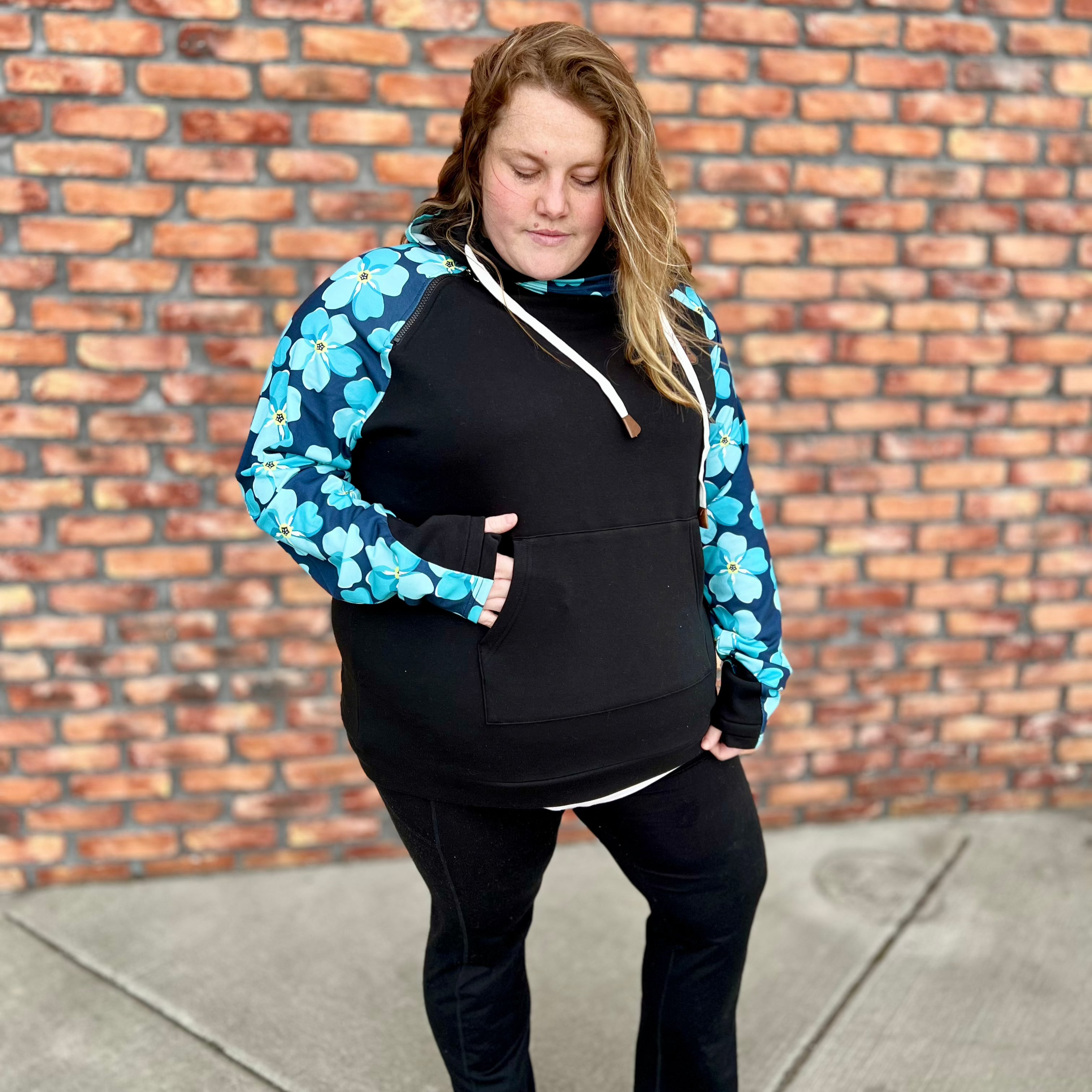 Forget-Me-Not Sleeve Hoodie – Alaska Chicks Co