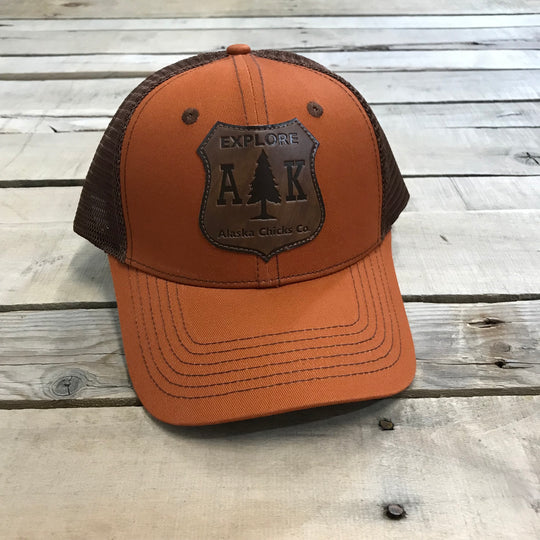 Explore AK Shield Patch Trucker Hat