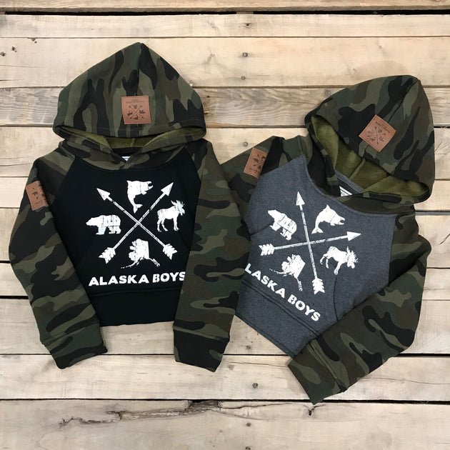 Boys 2025 camouflage hoodie