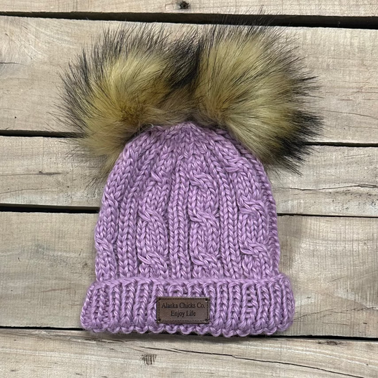 Girl's Alaska Chicks Double Pom Hat