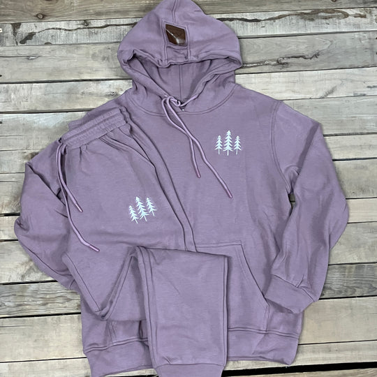 Embroidered Three Tree Hoodie