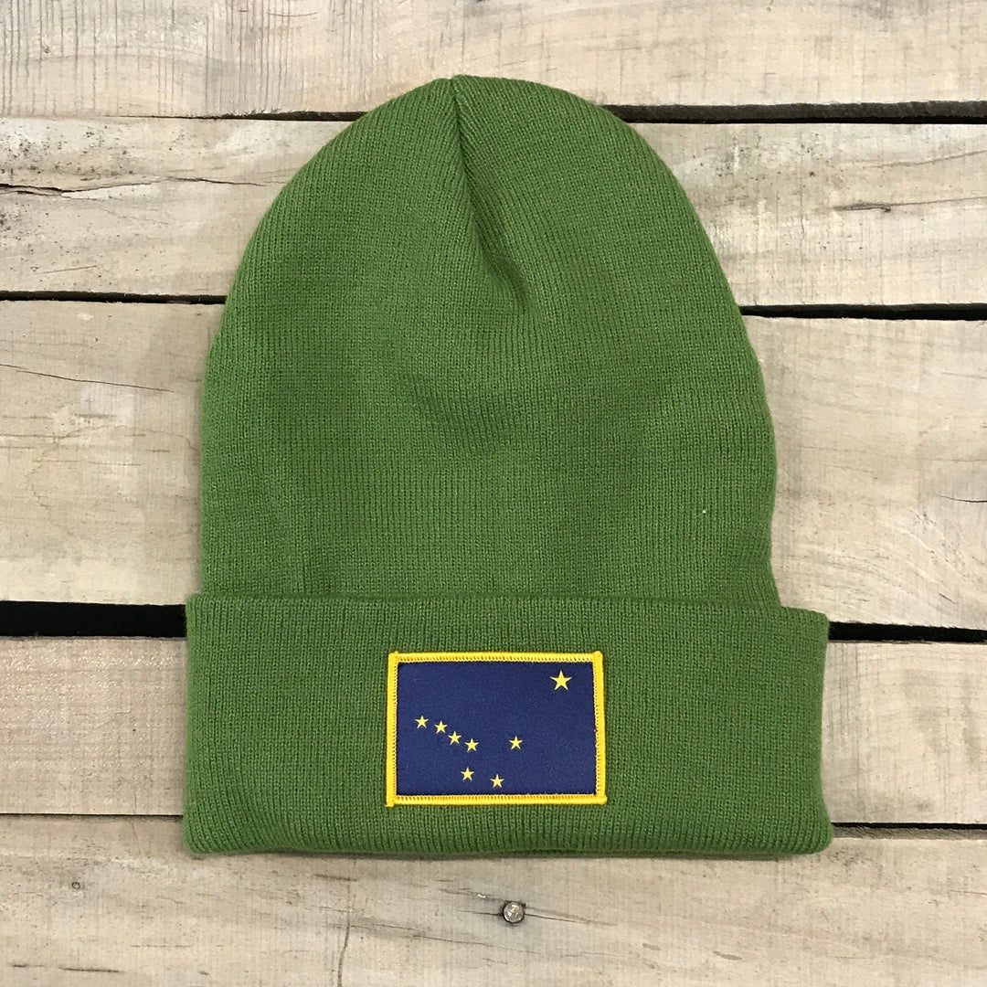Alaska Flag Patch Beanie