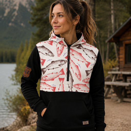 Printed Quarter Zip Pullover