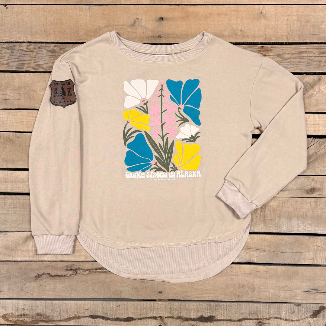 Grown Strong In Alaska Crewneck