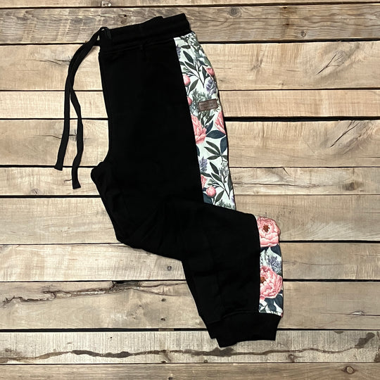 Vintage Peony Print Sweatpants
