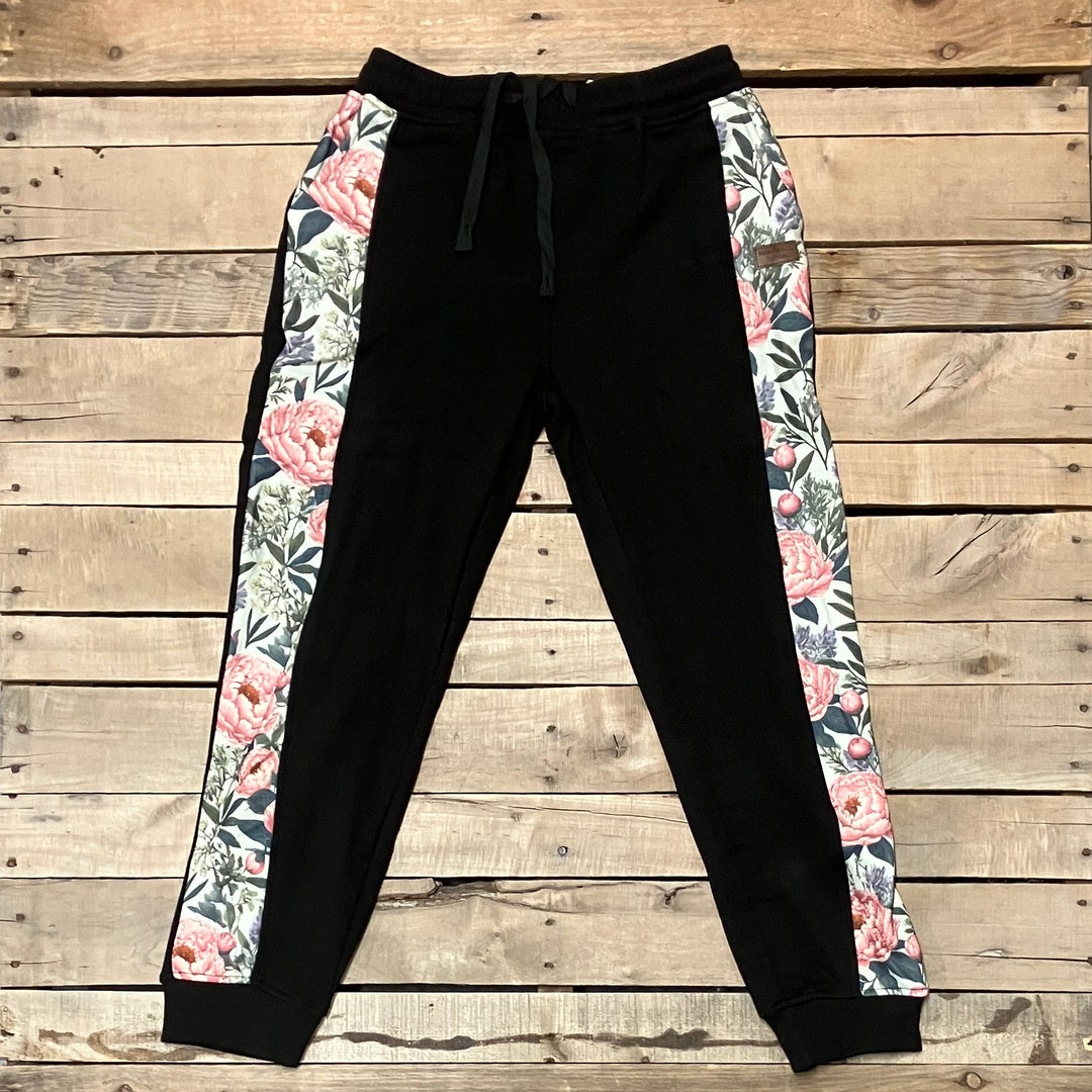 Vintage Peony Print Sweatpants