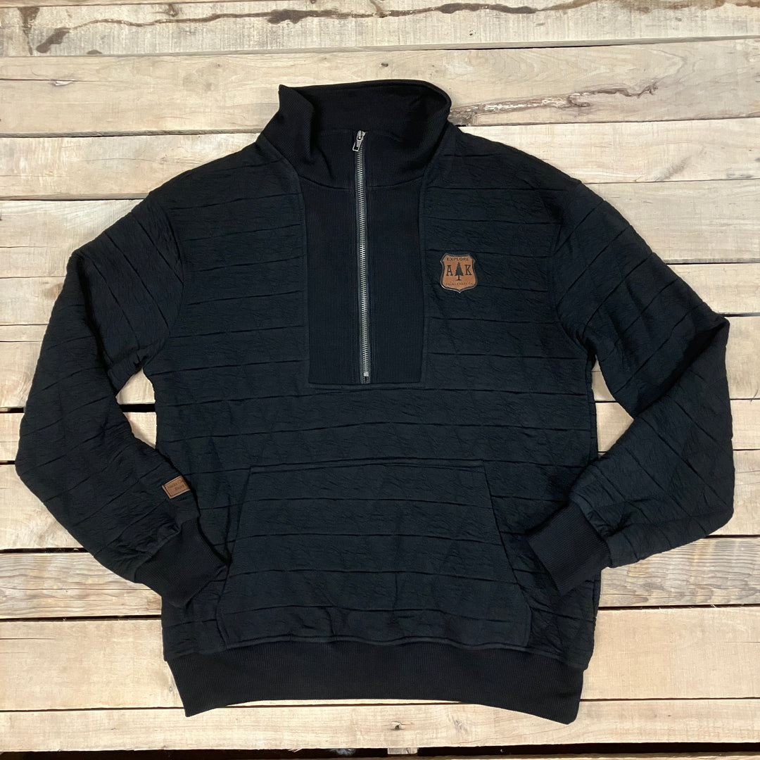 Quilted 1/4 Zip Pullover