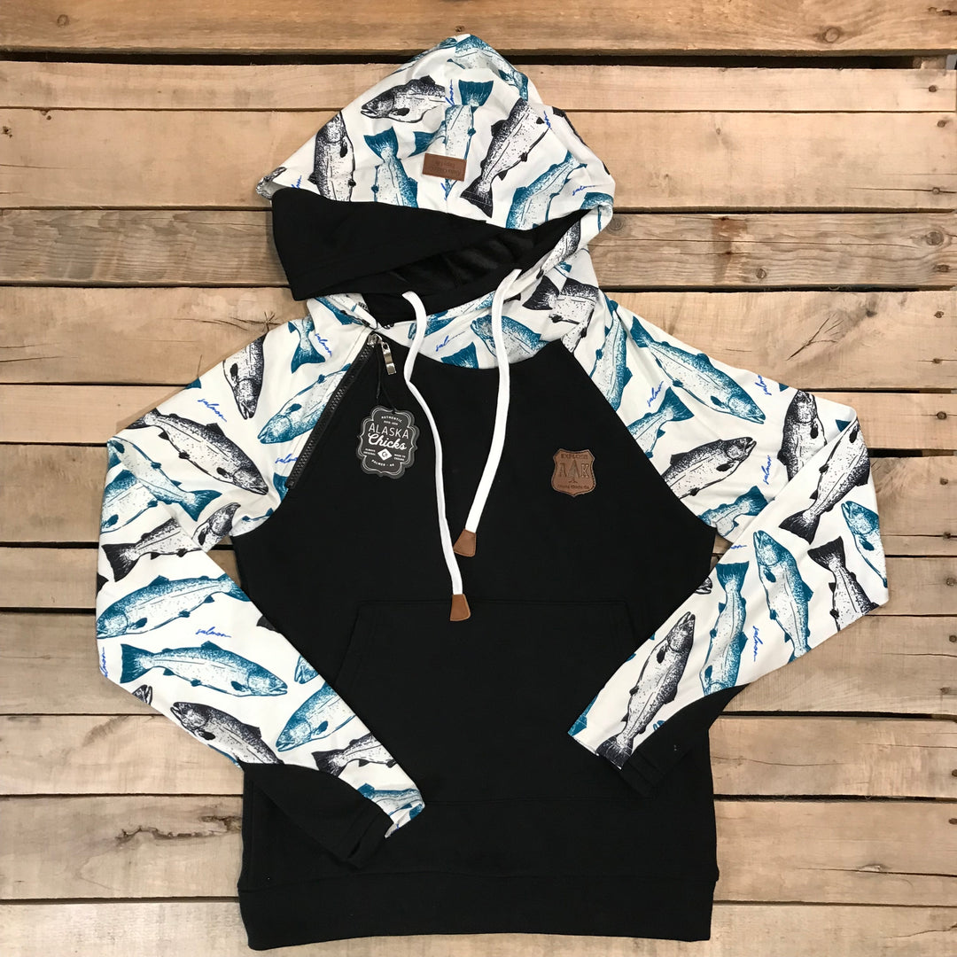 Salmon Sleeve Hoodie