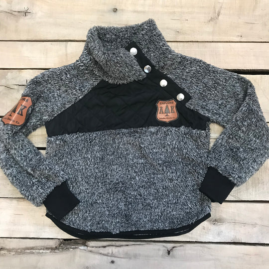 Wholesale: Girl's Fuzzy Pullover