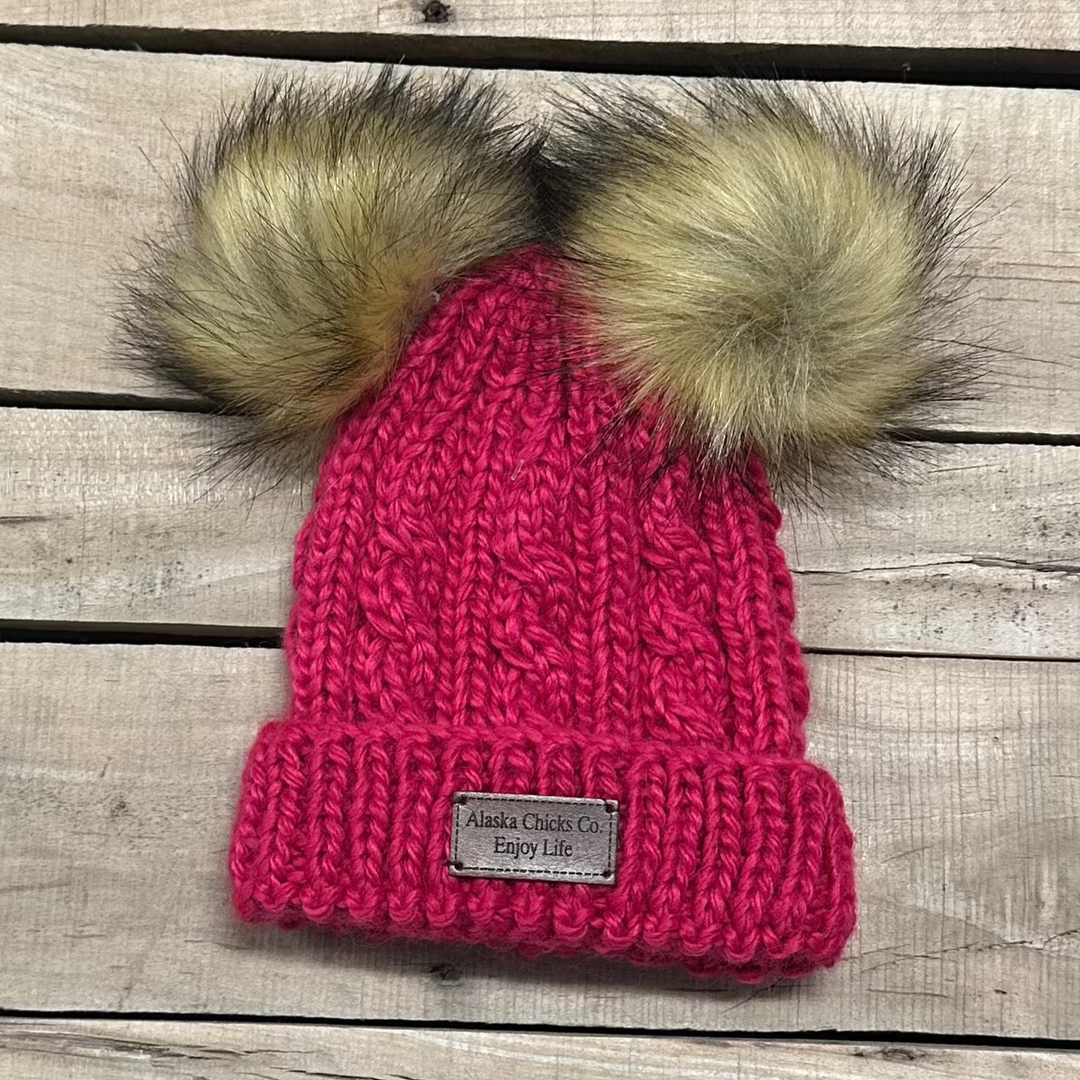 Girl's Alaska Chicks Double Pom Hat