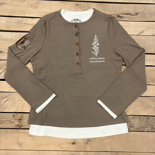 Wild By Nature Double-Layer Henley