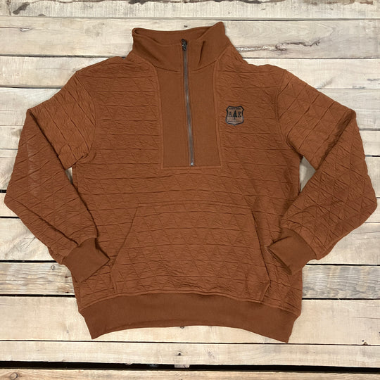 Quilted 1/4 Zip Pullover