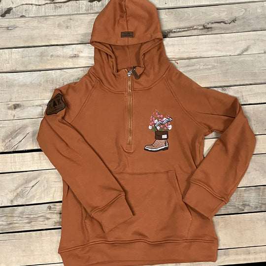 Fireweed Boot Embroidered Quarter Zip