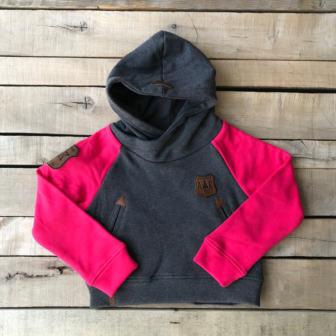 Wholesale: Girl's Two-Toned Hoodie