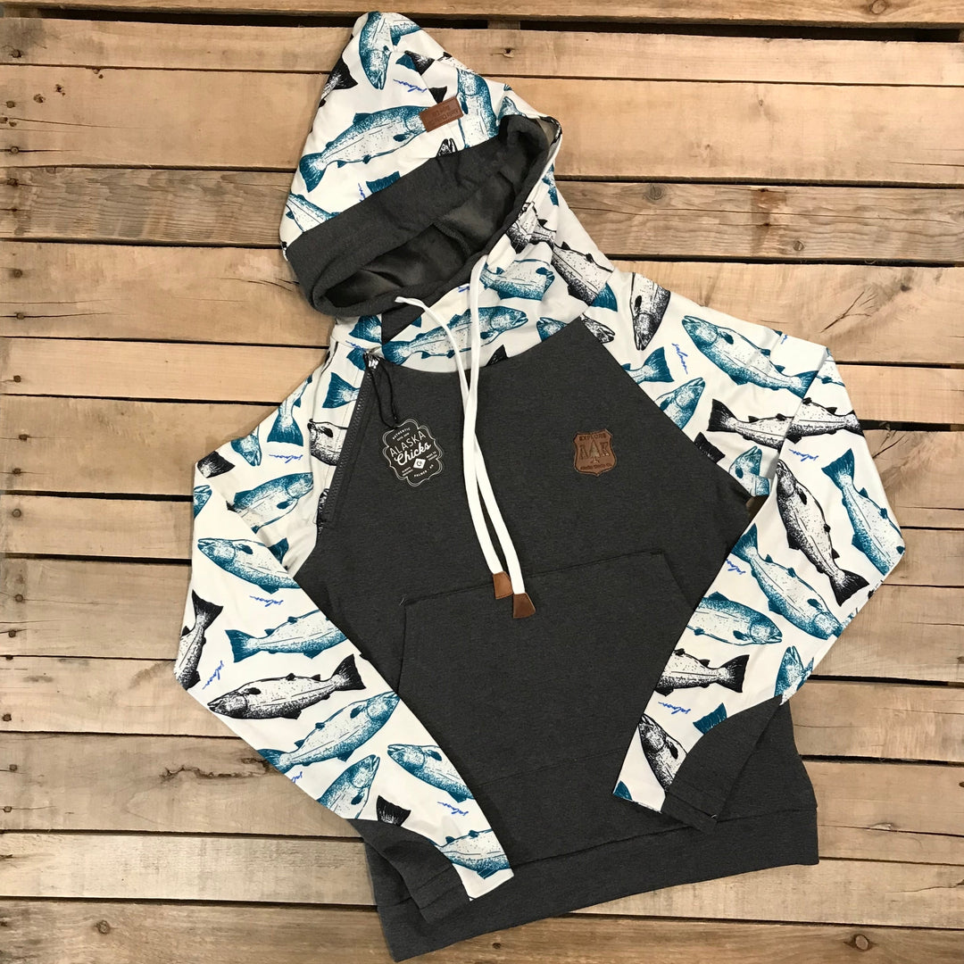 Wholesale: Salmon Sleeve Hoodie