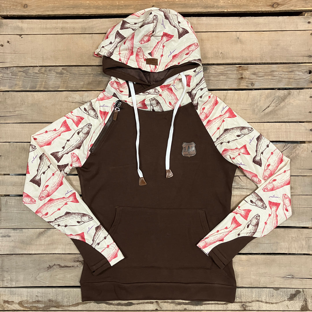 Salmon Sleeve Hoodie