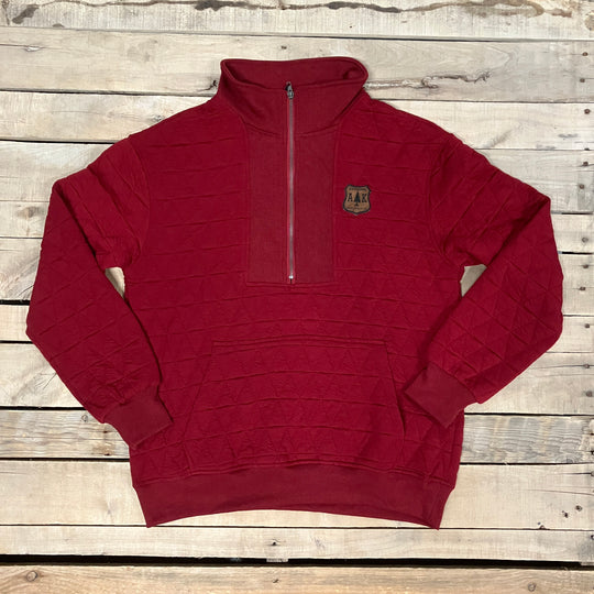 Quilted 1/4 Zip Pullover