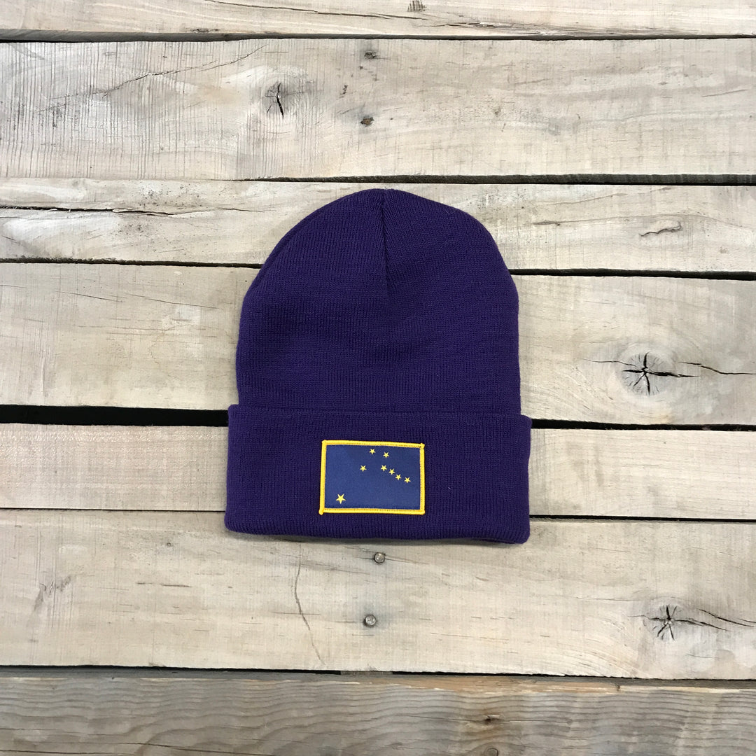 Alaska Flag Patch Beanie