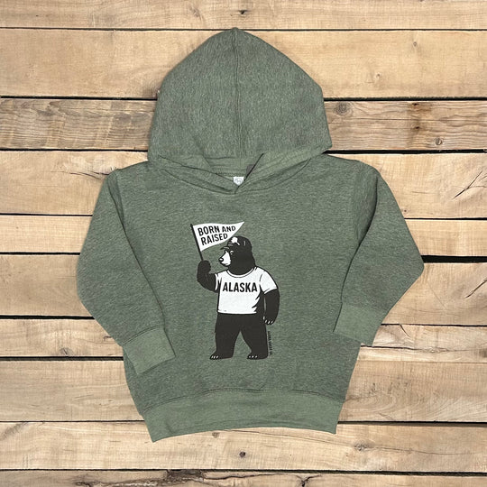 Kid's Alaska Born and Raised Hoodie