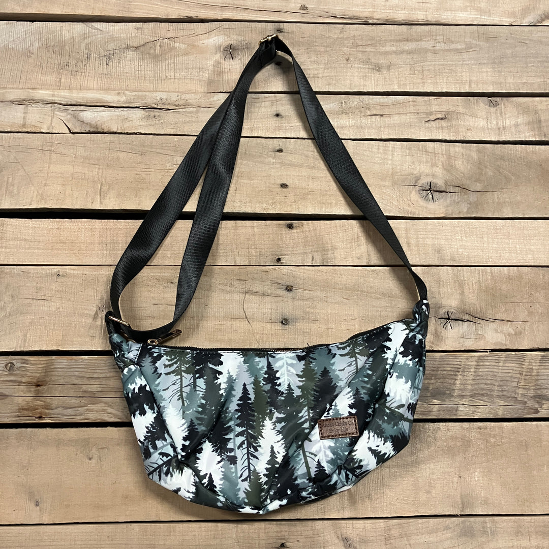 Printed Crescent Bag
