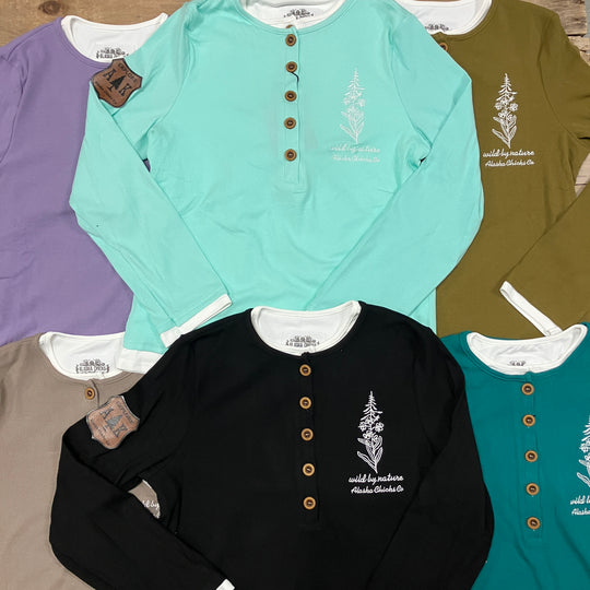 Wild By Nature Double-Layer Henley