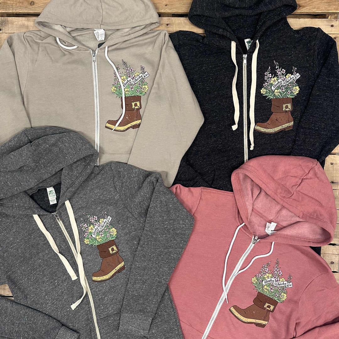 Fireweed Boot Zip-Up Hoodie