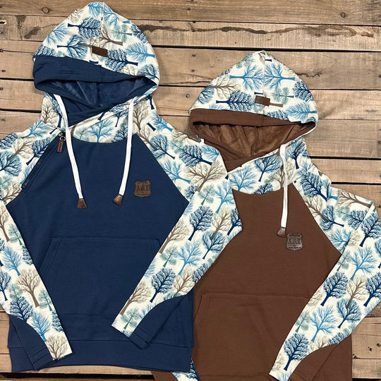 Winter Tree Sleeve Hoodie