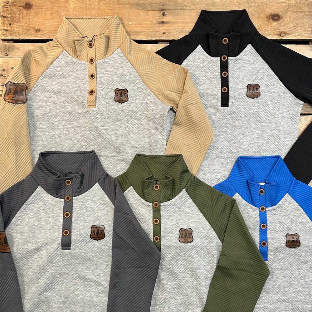 Raglan Henley Pullover