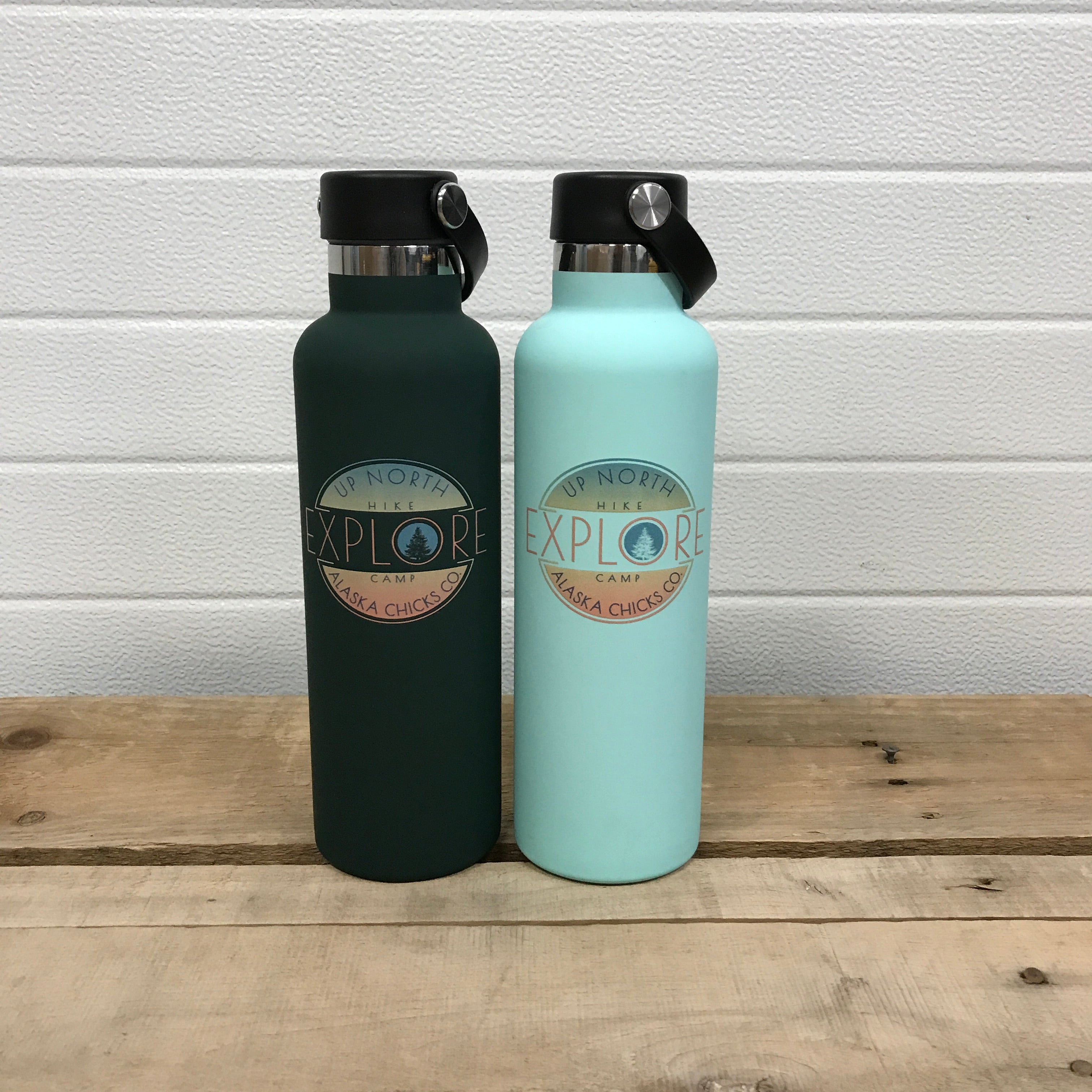 Explore Up North Water Bottle – Alaska Chicks Co
