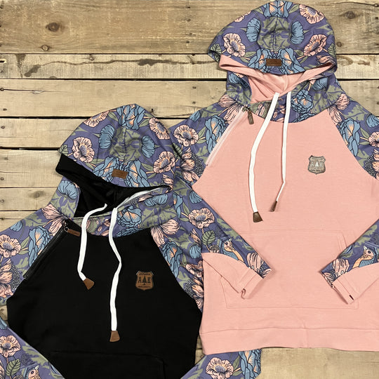 Blooming Bird Sleeve Hoodie