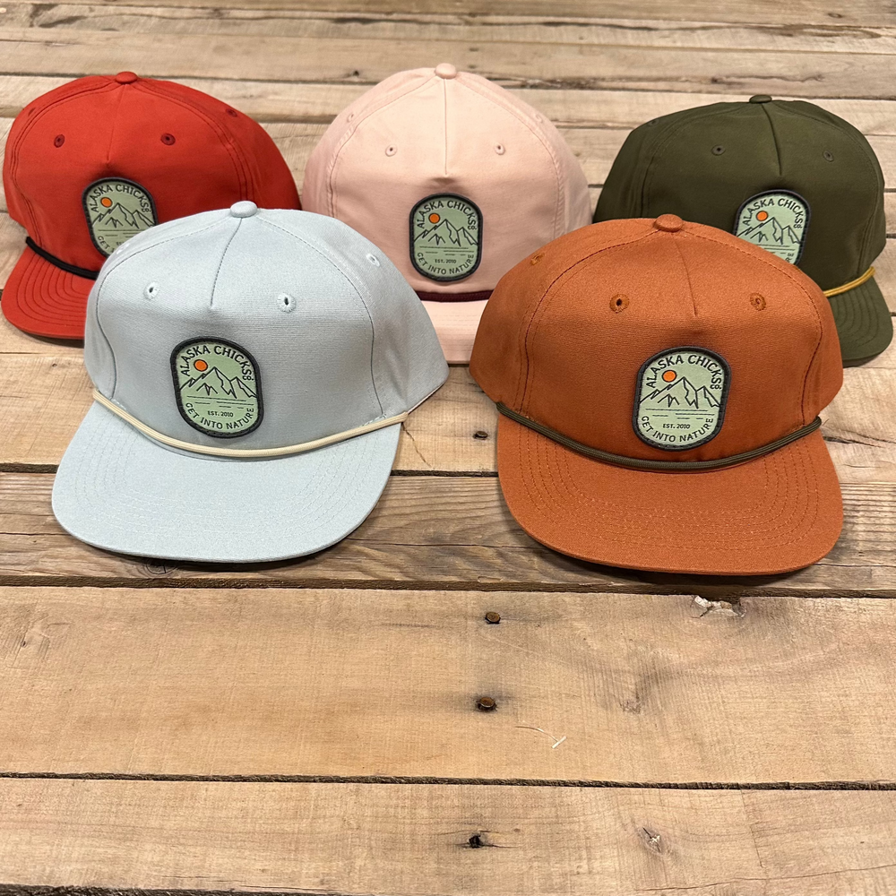Mountain Sunrise Flat Bill Trucker Hat