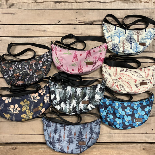 Printed Crescent Bag