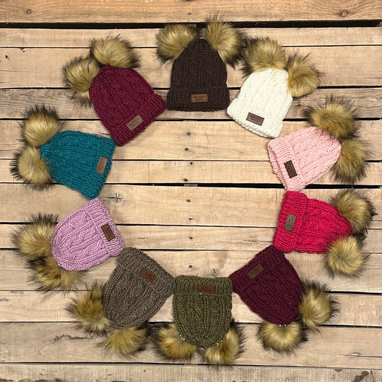 Girl's Alaska Chicks Double Pom Hat