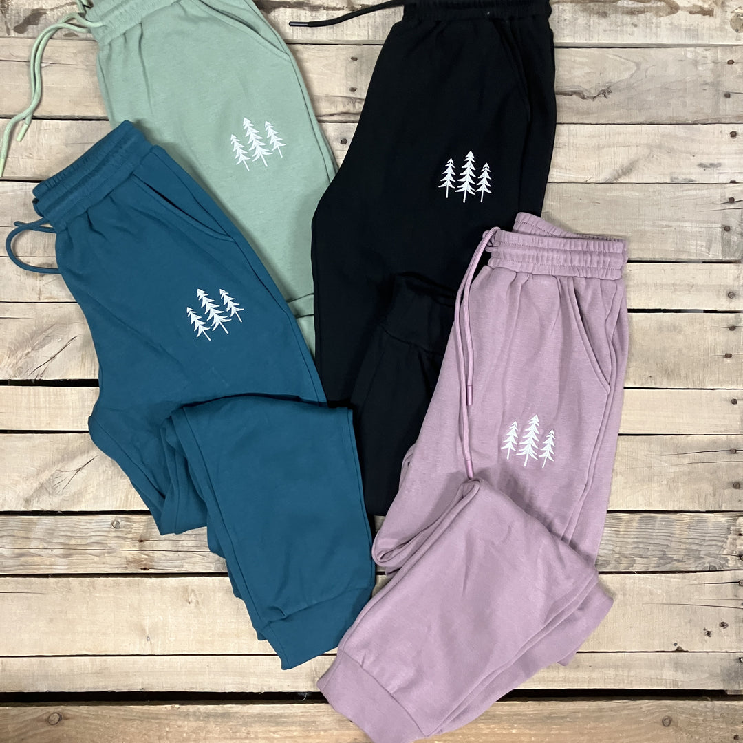 Embroidered Three Tree Sweatpants