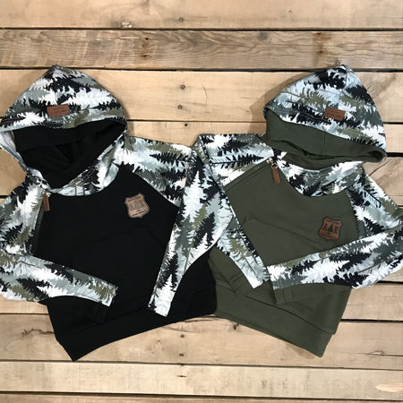 Girl's Forest Sleeve Hoodie