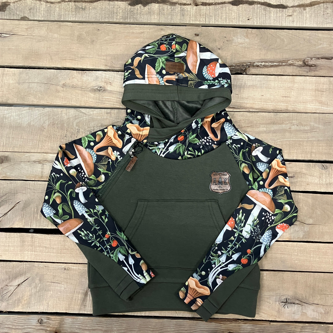 Girl's Mushroom Sleeve Hoodie