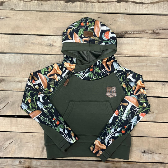 Girl's Mushroom Sleeve Hoodie
