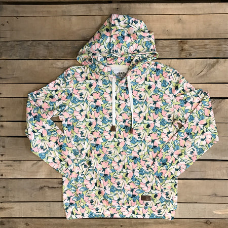 Solid Watercolor Cherry Blossom Hoodie