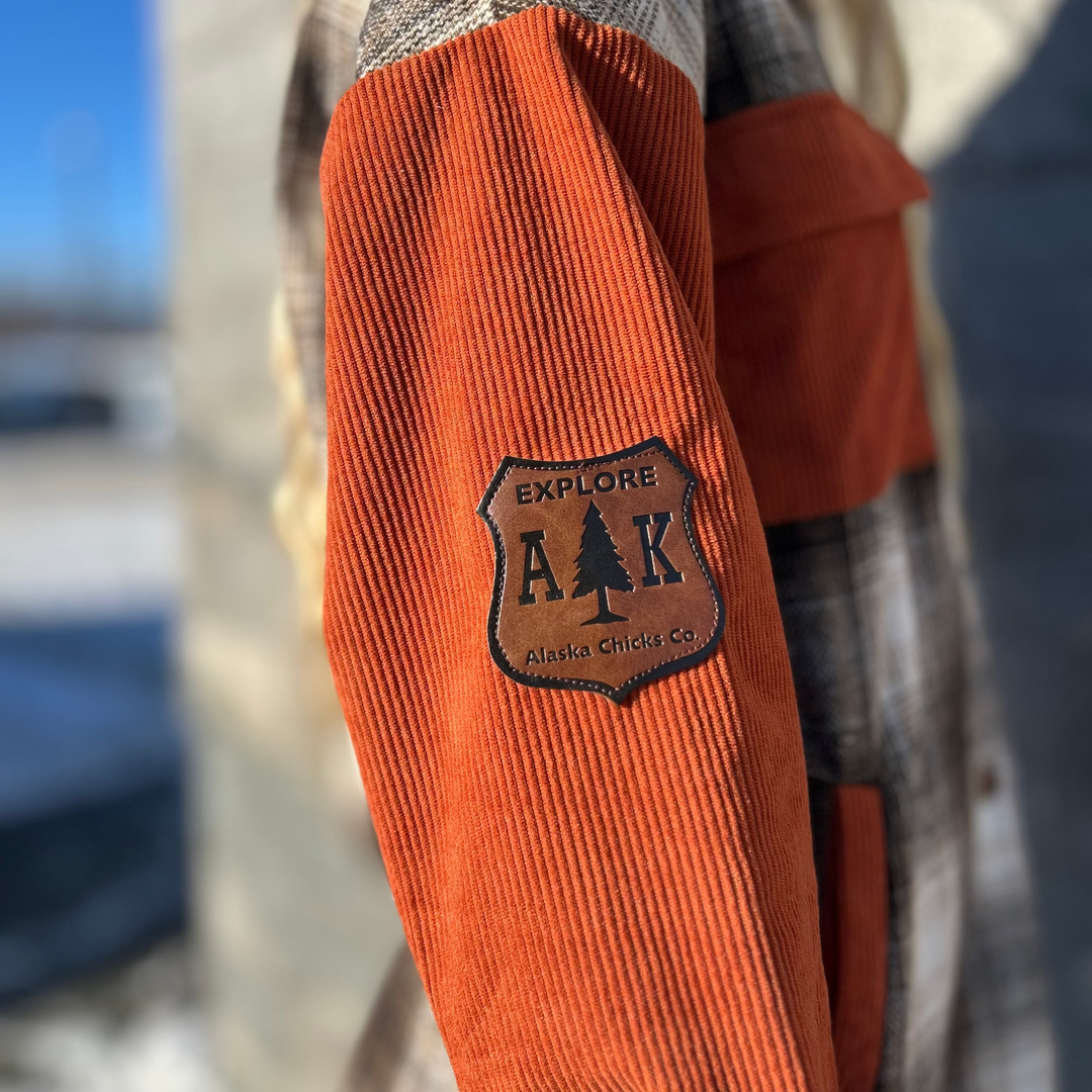 Corduroy Accent Shacket