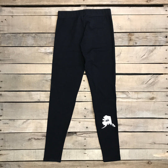 Cursive ak State Cotton Leggings