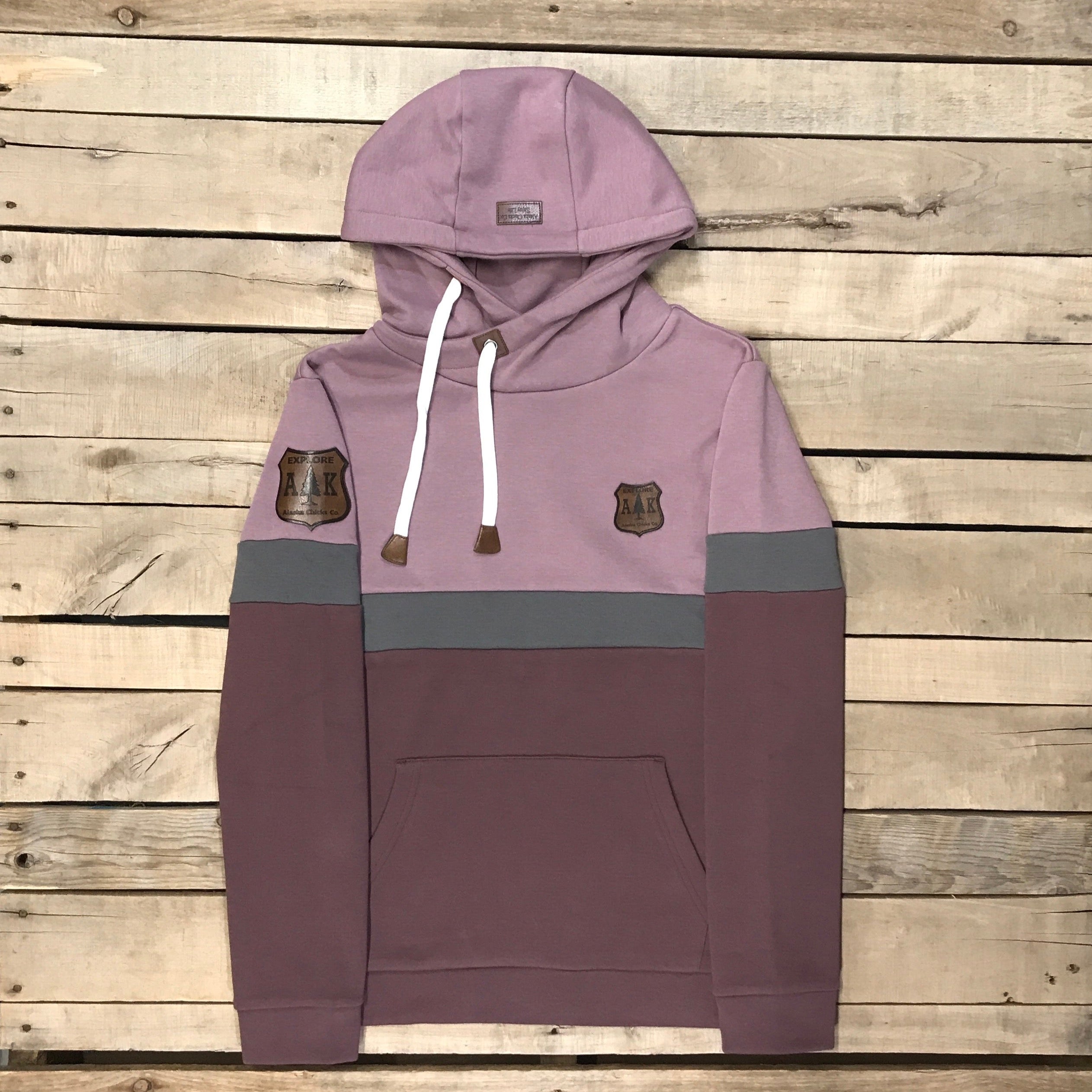 Striped Tricolor Hoodie – Alaska Chicks Co