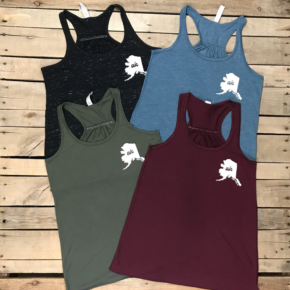 Cursive ak State Tank