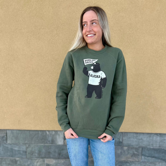 Alaska Born And Raised Crewneck