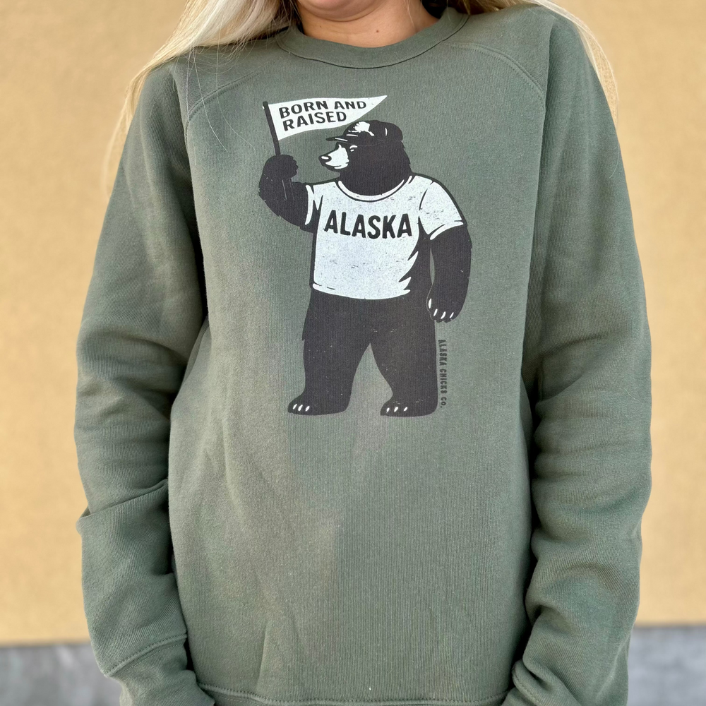 Alaska Born And Raised Crewneck