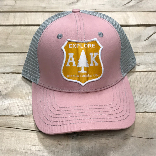 AK Shield Fabric Patch Trucker Hat